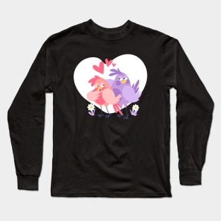 Bird Couple Love Long Sleeve T-Shirt